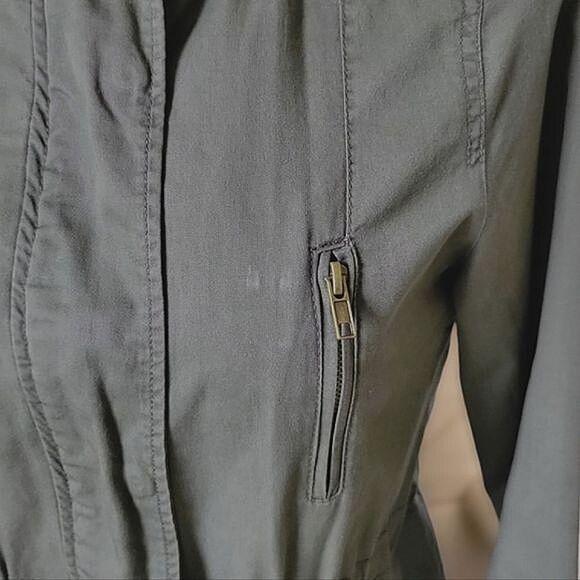 Ambiance army green hooded utility jacket - Picture 6 of 16